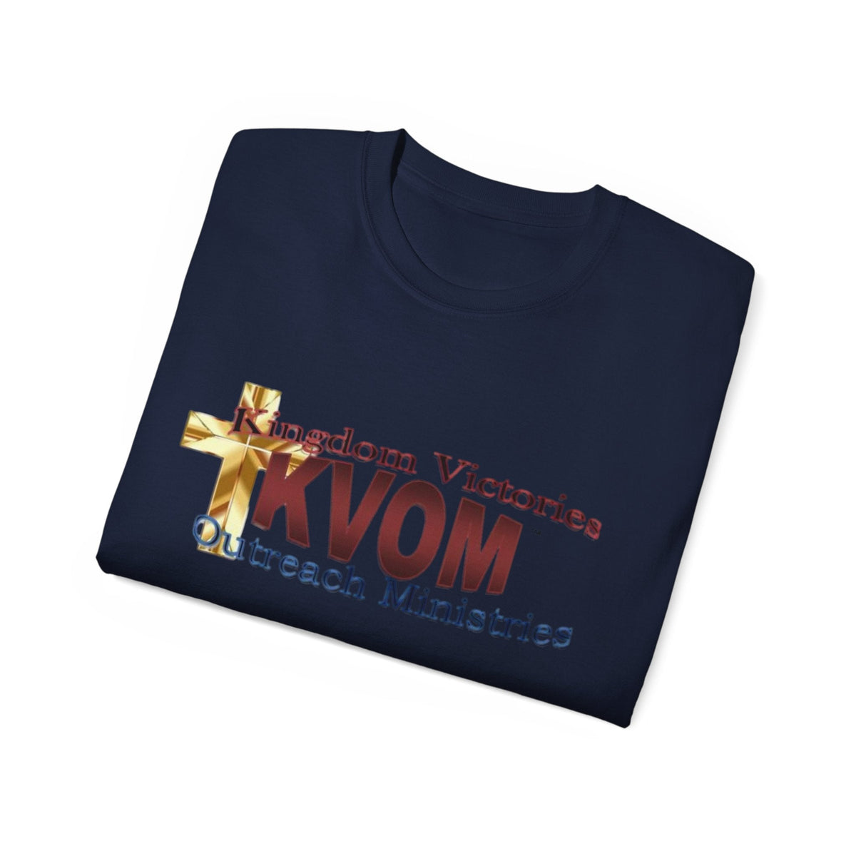 KVOM Logo Unisex Ultra Comfort T-Shirt, Maroon Logo-KVOM