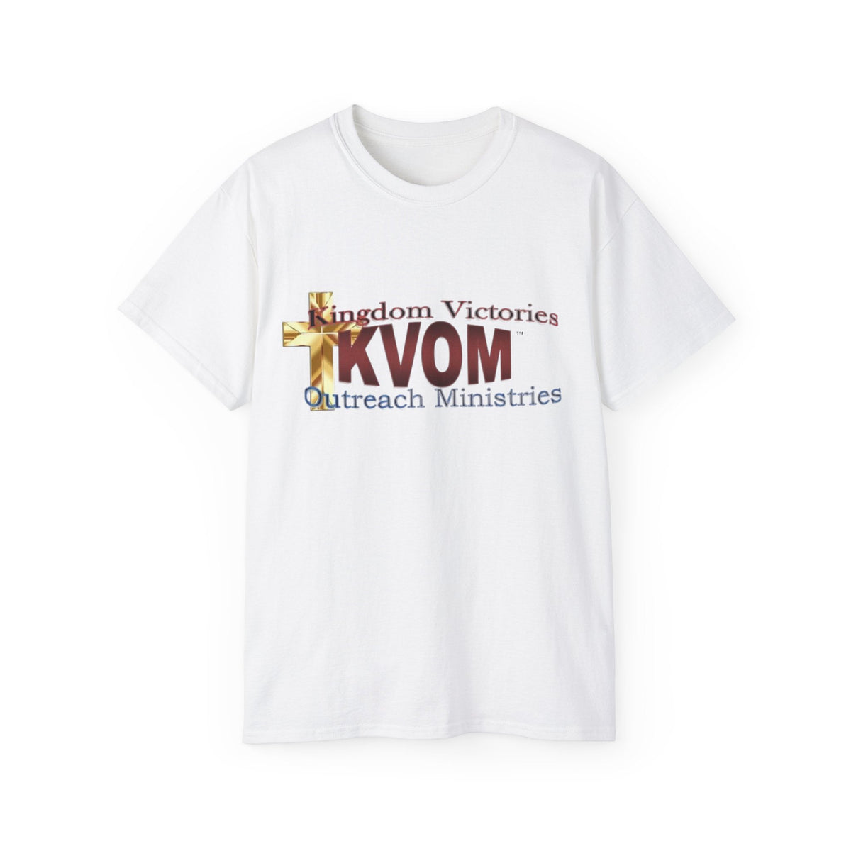 KVOM Logo Unisex Ultra Comfort T-Shirt, Maroon Logo-KVOM