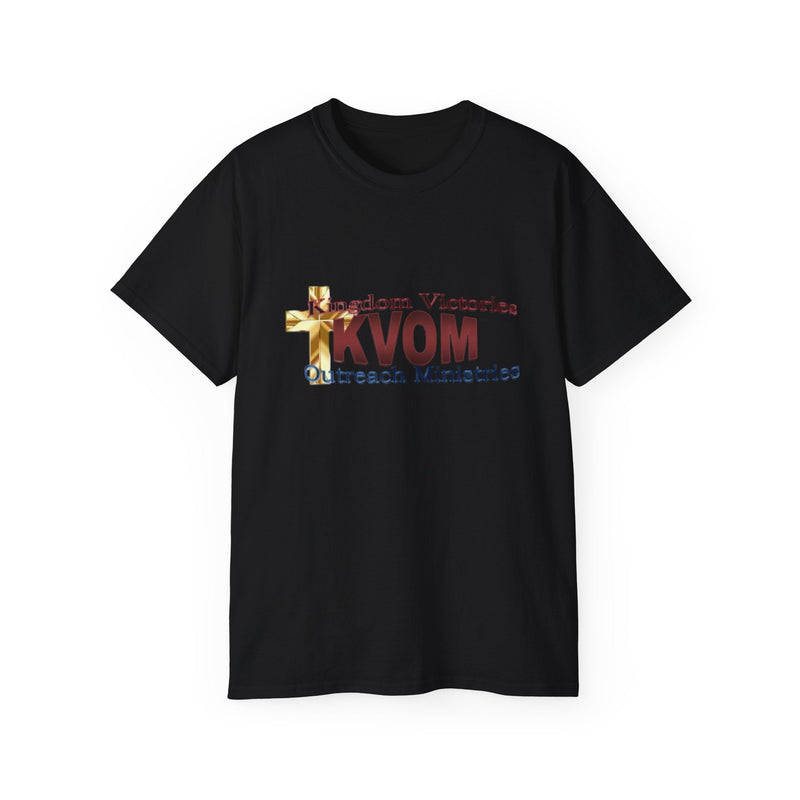 KVOM Logo Unisex Ultra Comfort T-Shirt, Maroon Logo-KVOM