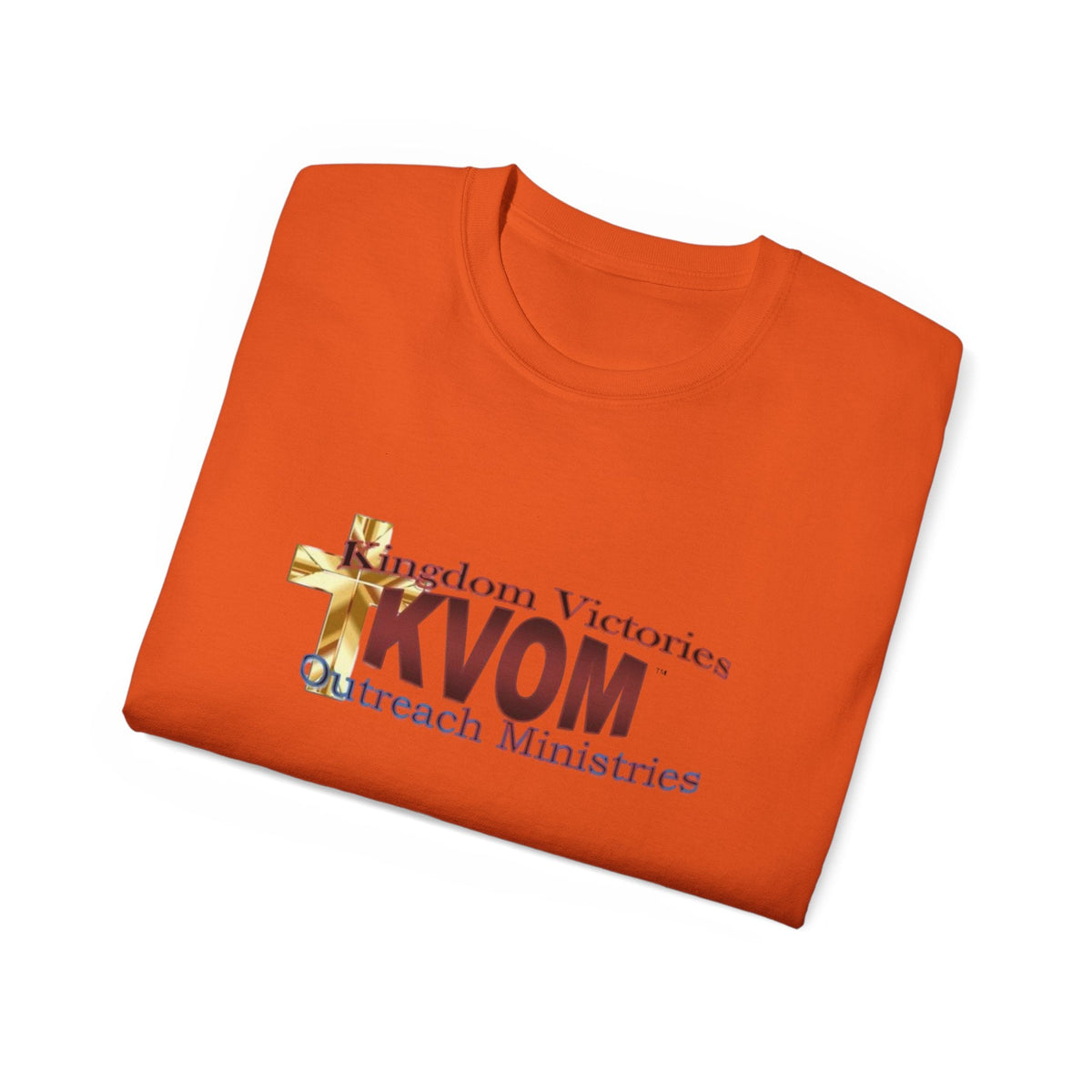 KVOM Logo Unisex Ultra Comfort T-Shirt, Maroon Logo-KVOM