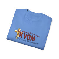 KVOM Logo Unisex Ultra Comfort T-Shirt, Maroon Logo-KVOM