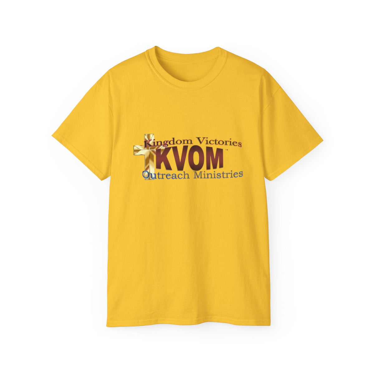 KVOM Logo Unisex Ultra Comfort T-Shirt, Maroon Logo-KVOM