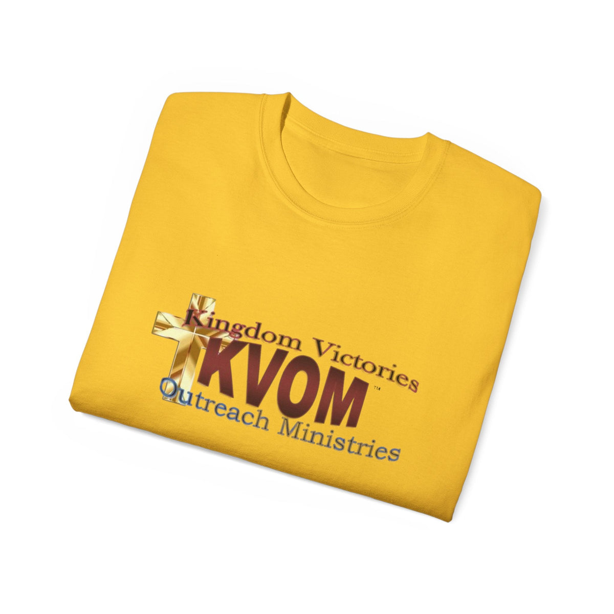 KVOM Logo Unisex Ultra Comfort T-Shirt, Maroon Logo-KVOM