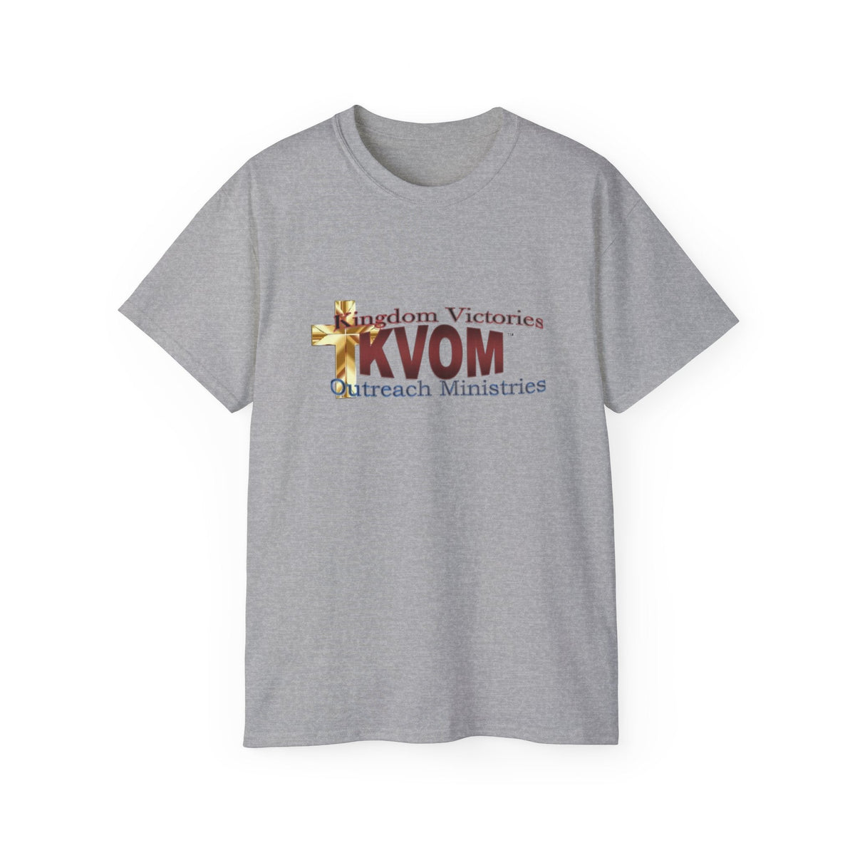 KVOM Logo Unisex Ultra Comfort T-Shirt, Maroon Logo-KVOM