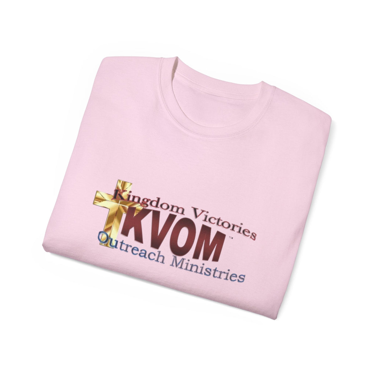 KVOM Logo Unisex Ultra Comfort T-Shirt, Maroon Logo-KVOM