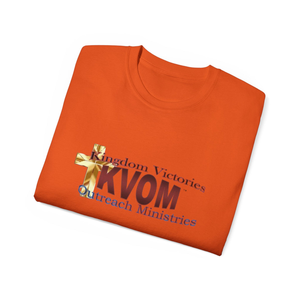 KVOM Logo Unisex Ultra Comfort T-Shirt, Maroon Logo-KVOM