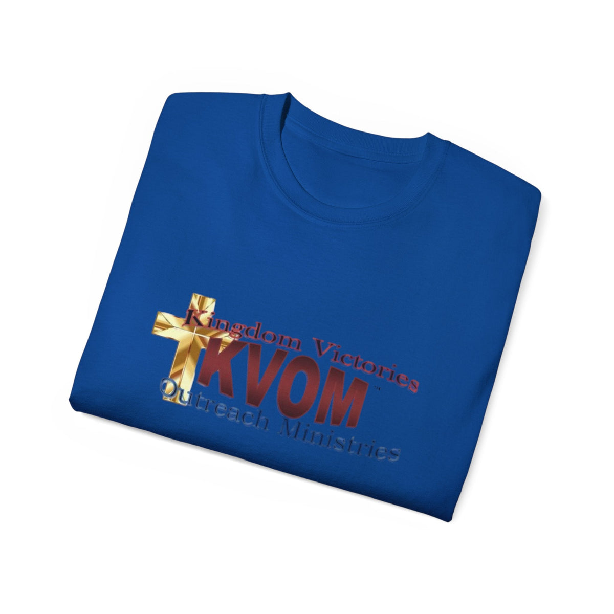 KVOM Logo Unisex Ultra Comfort T-Shirt, Maroon Logo-KVOM