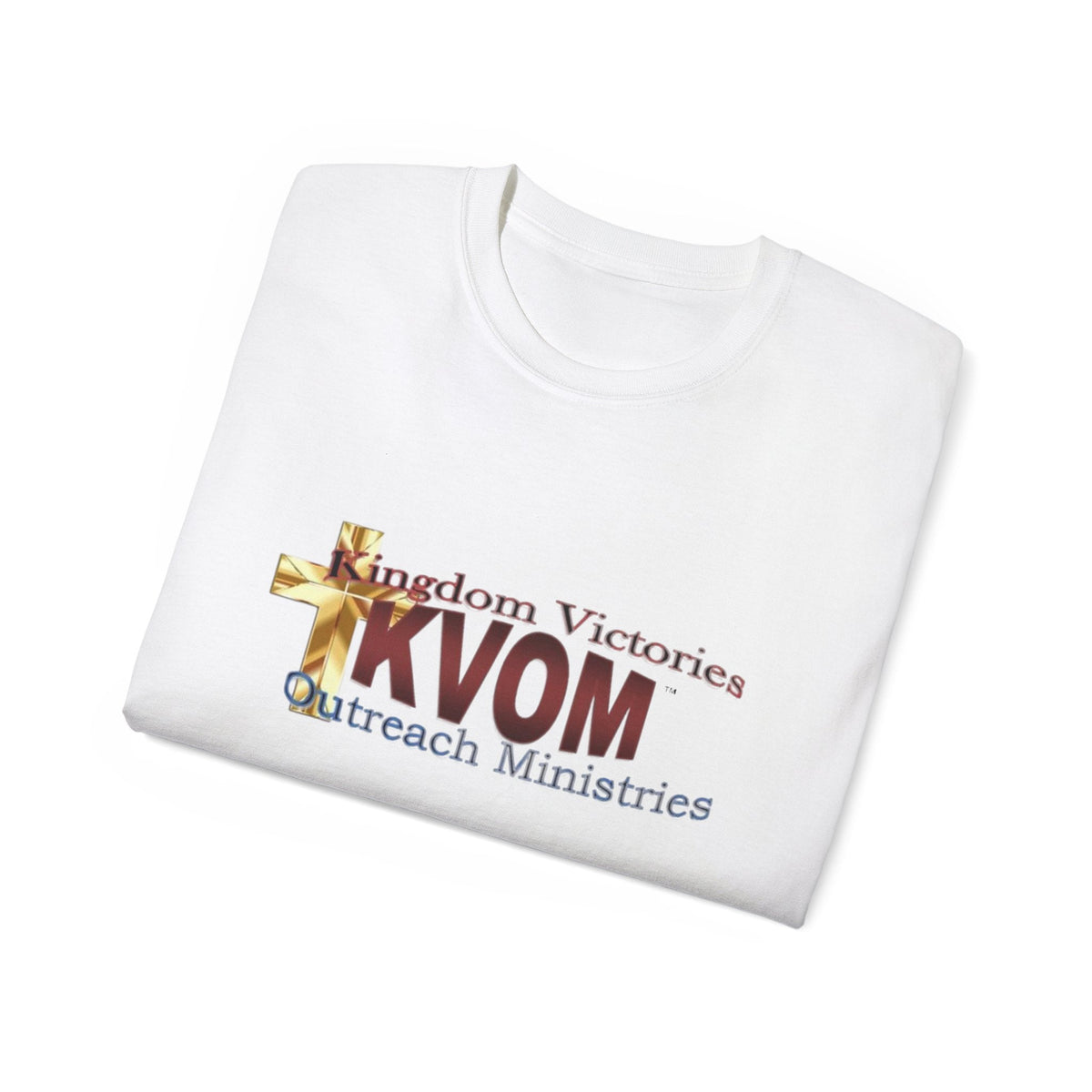 KVOM Logo Unisex Ultra Comfort T-Shirt, Maroon Logo-KVOM