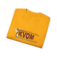 KVOM Logo Unisex Ultra Comfort T-Shirt, Maroon Logo-KVOM