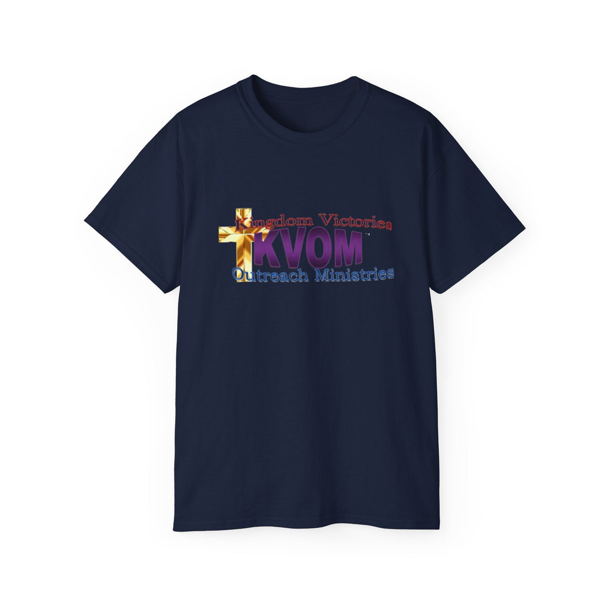 KVOM Logo Unisex Ultra Comfort T-Shirt, Moses Temple Colored Logo-KVOM