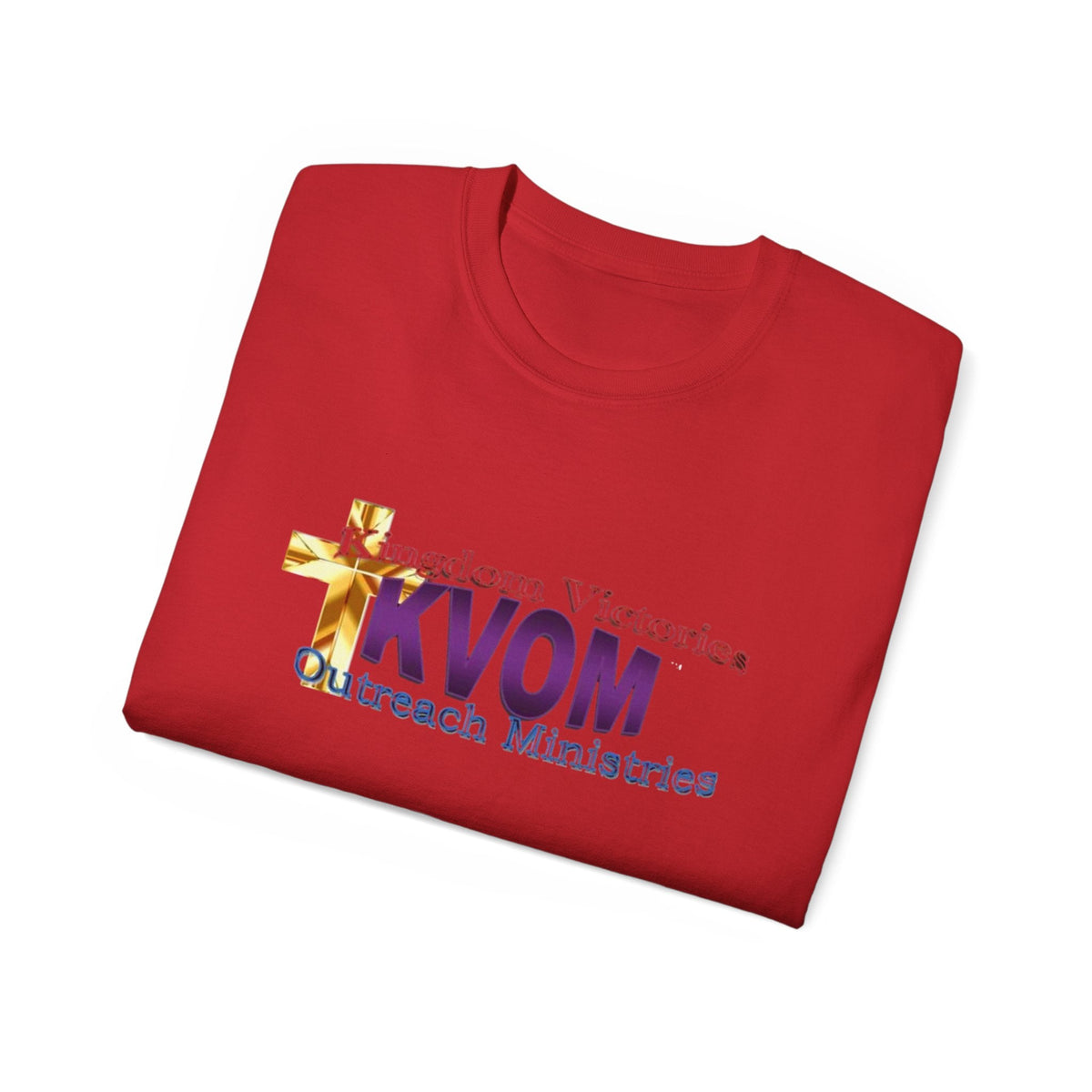 KVOM Logo Unisex Ultra Comfort T-Shirt, Moses Temple Colored Logo-KVOM