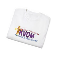 KVOM Logo Unisex Ultra Comfort T-Shirt, Moses Temple Colored Logo-KVOM