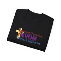 KVOM Logo Unisex Ultra Comfort T-Shirt, Moses Temple Colored Logo-KVOM