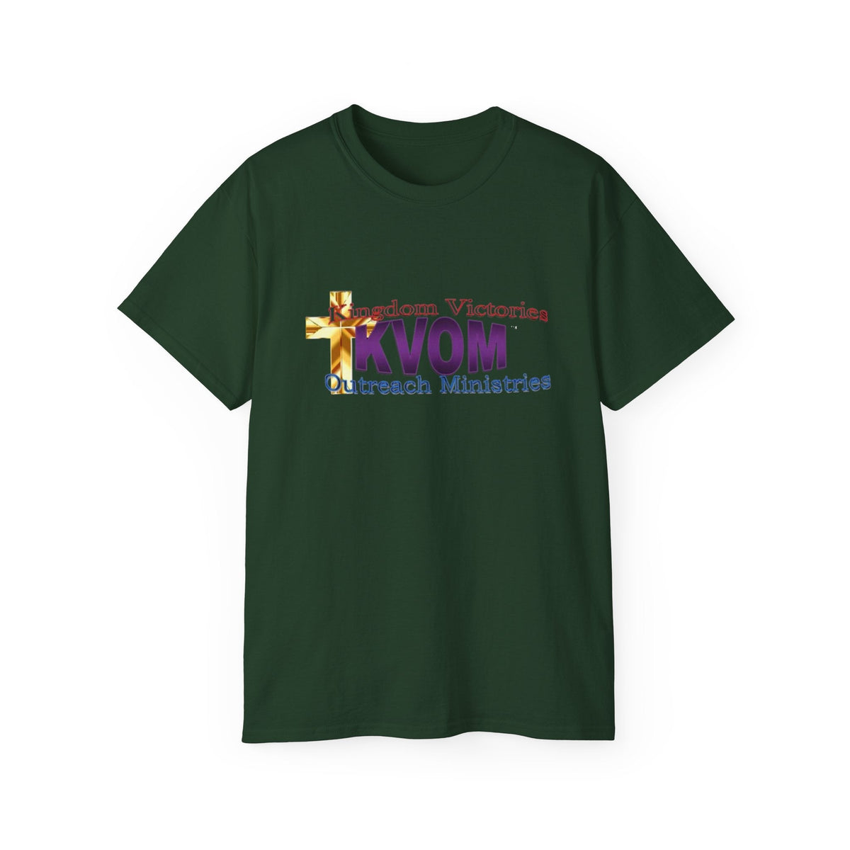 KVOM Logo Unisex Ultra Comfort T-Shirt, Moses Temple Colored Logo-KVOM