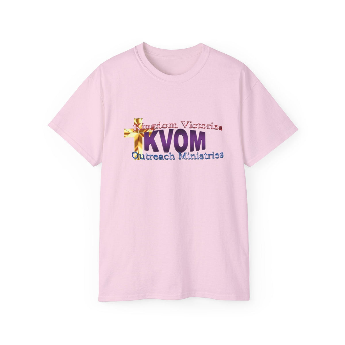 KVOM Logo Unisex Ultra Comfort T-Shirt, Moses Temple Colored Logo-KVOM