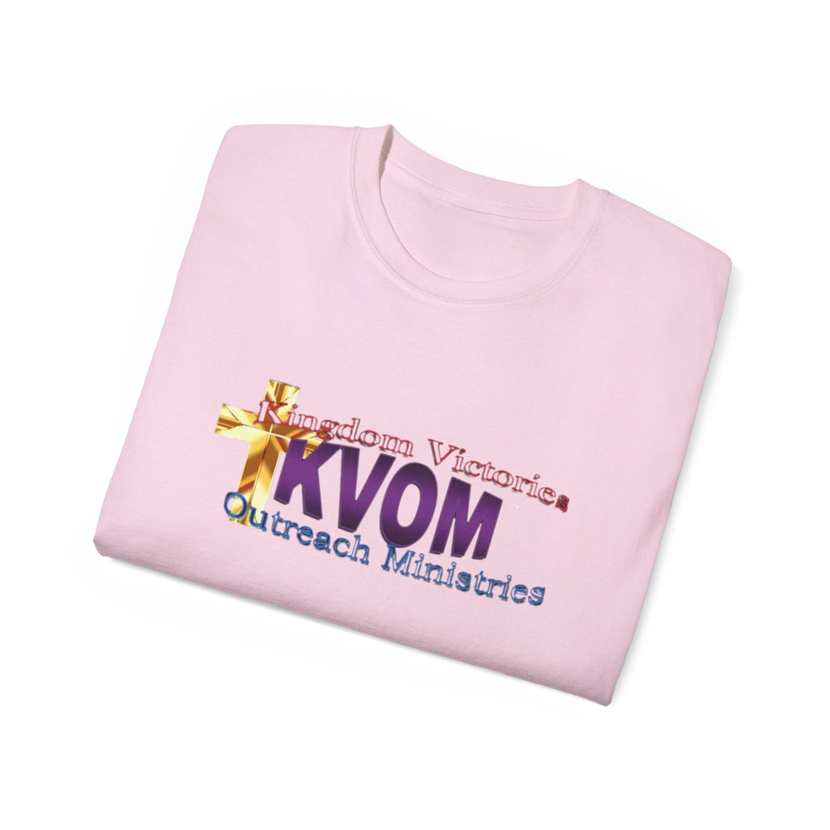 KVOM Logo Unisex Ultra Comfort T-Shirt, Moses Temple Colored Logo-KVOM