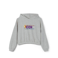 KVOM Logo Women's Cinched Bottom Hoodie, Moses Temple Colored Logo-KVOM