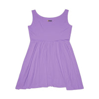 KVOM Logo Women's Skater Dress, Lavender Purple