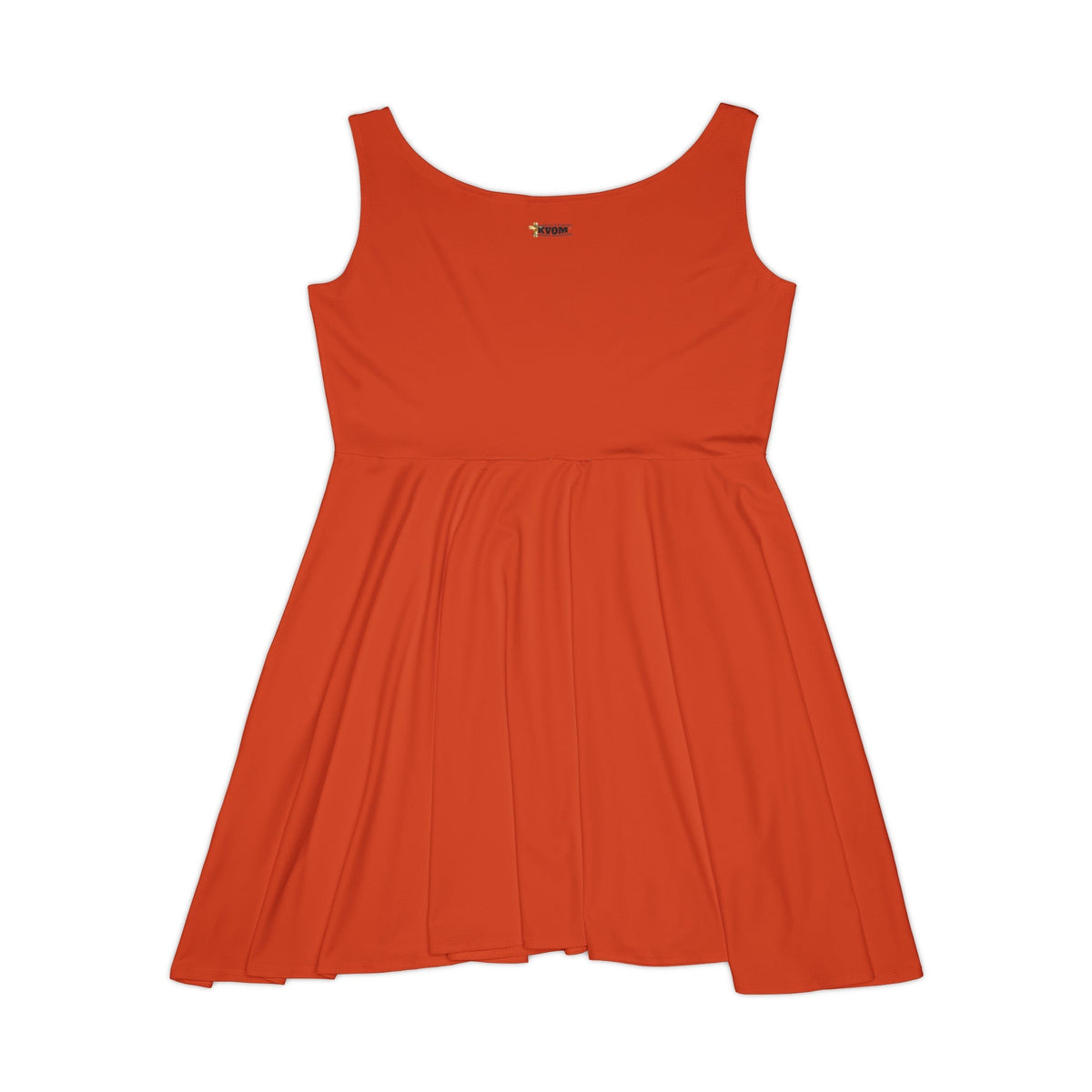 KVOM Logo Women's Skater Dress, Orange