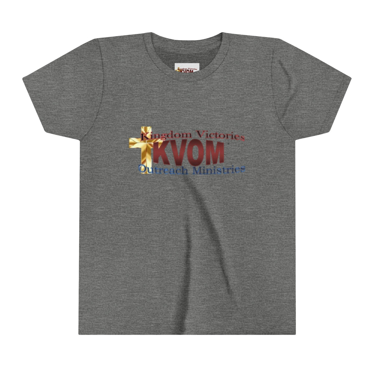 KVOM Logo Youth Short Sleeve T-Shirt, Maroon Logo-Children's Clothing-KVOM