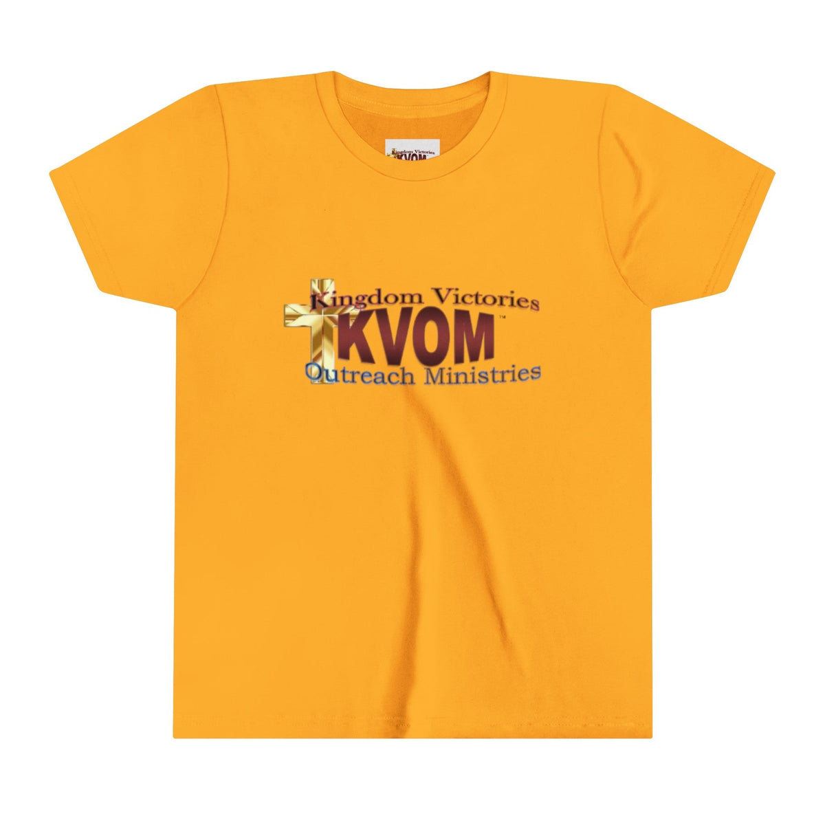 KVOM Logo Youth Short Sleeve T-Shirt, Maroon Logo-Children's Clothing-KVOM