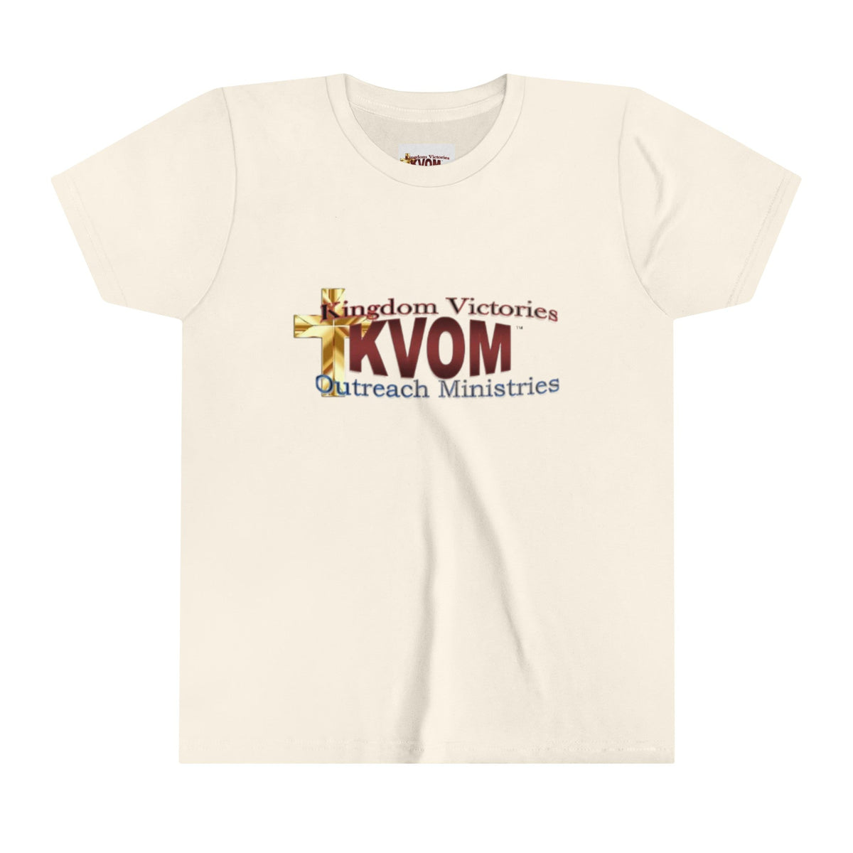 KVOM Logo Youth Short Sleeve T-Shirt, Maroon Logo-Children's Clothing-KVOM