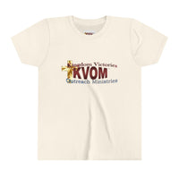 KVOM Logo Youth Short Sleeve T-Shirt, Maroon Logo-Children's Clothing-KVOM