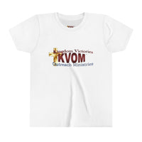 KVOM Logo Youth Short Sleeve T-Shirt, Maroon Logo-Children's Clothing-KVOM