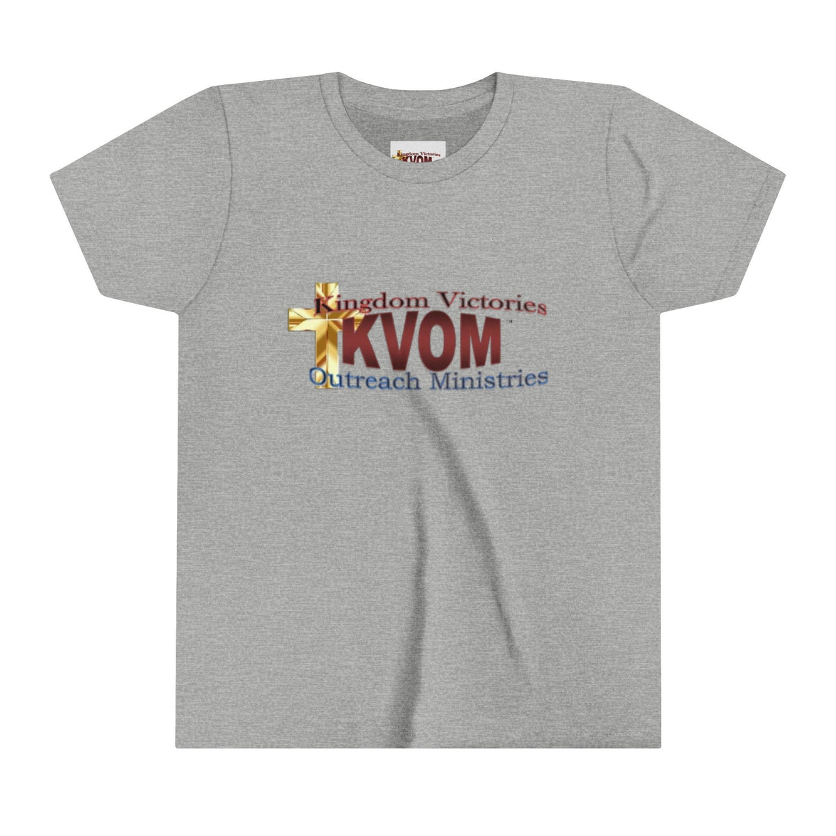 KVOM Logo Youth Short Sleeve T-Shirt, Maroon Logo-Children's Clothing-KVOM