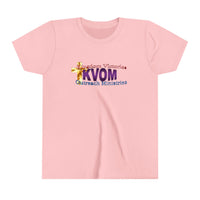 KVOM Logo Youth Short Sleeve T-Shirt, Moses Temple Colored Logo-Children's Clothing-KVOM