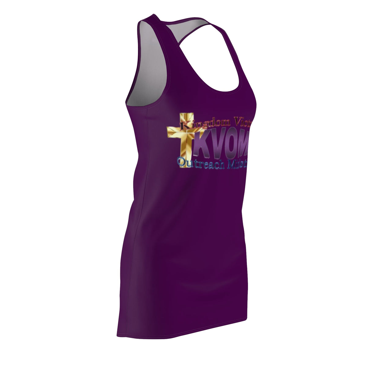 KVOM Purple Logo Racerback Dress-KVOM