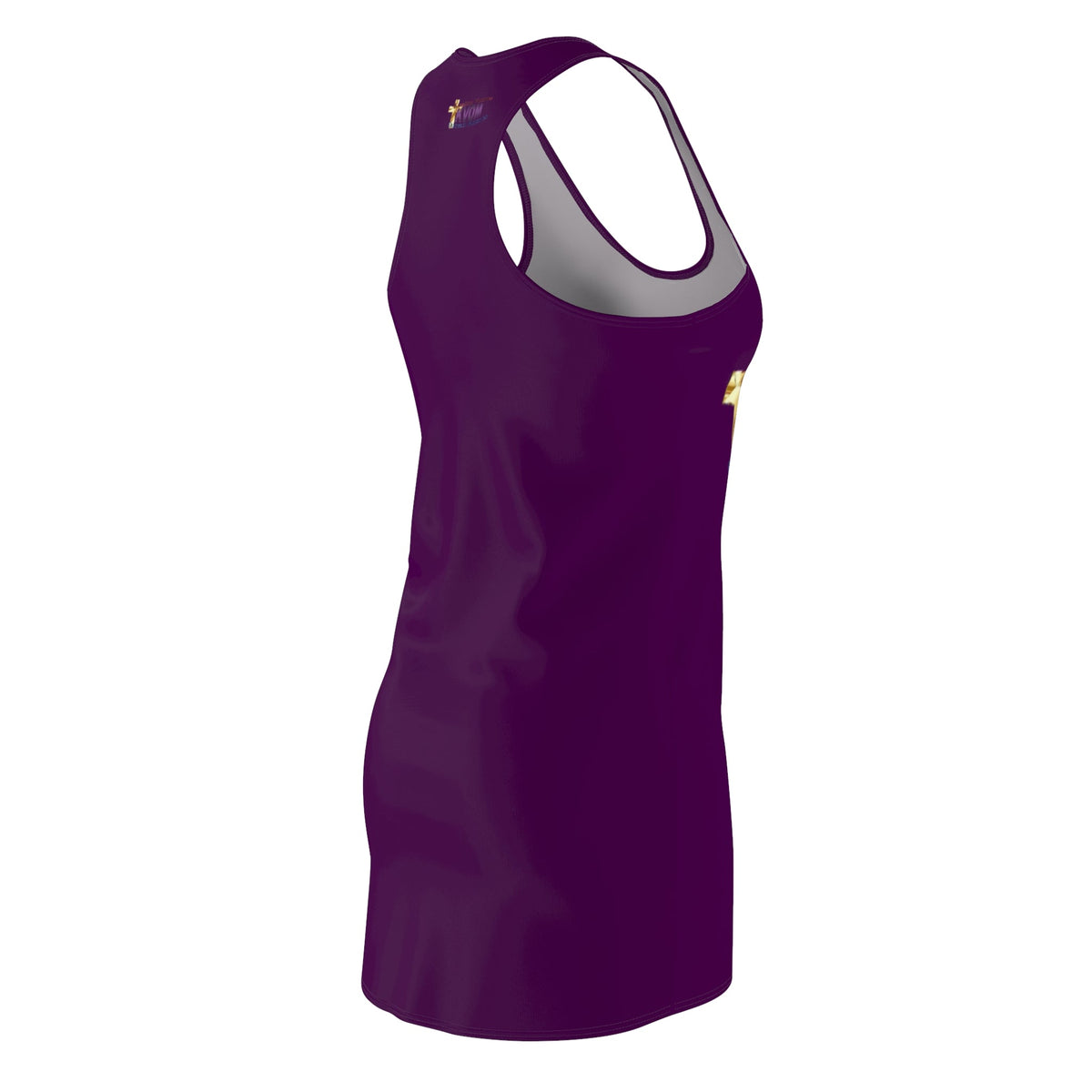 KVOM Purple Logo Racerback Dress-KVOM