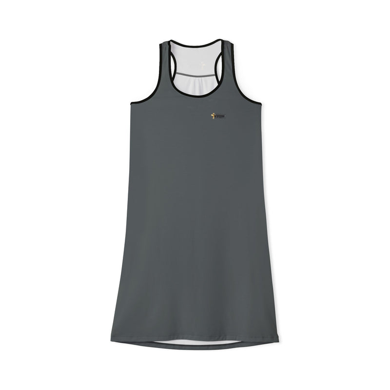 KVOM Side Logo Women's Midi Racerback Dress