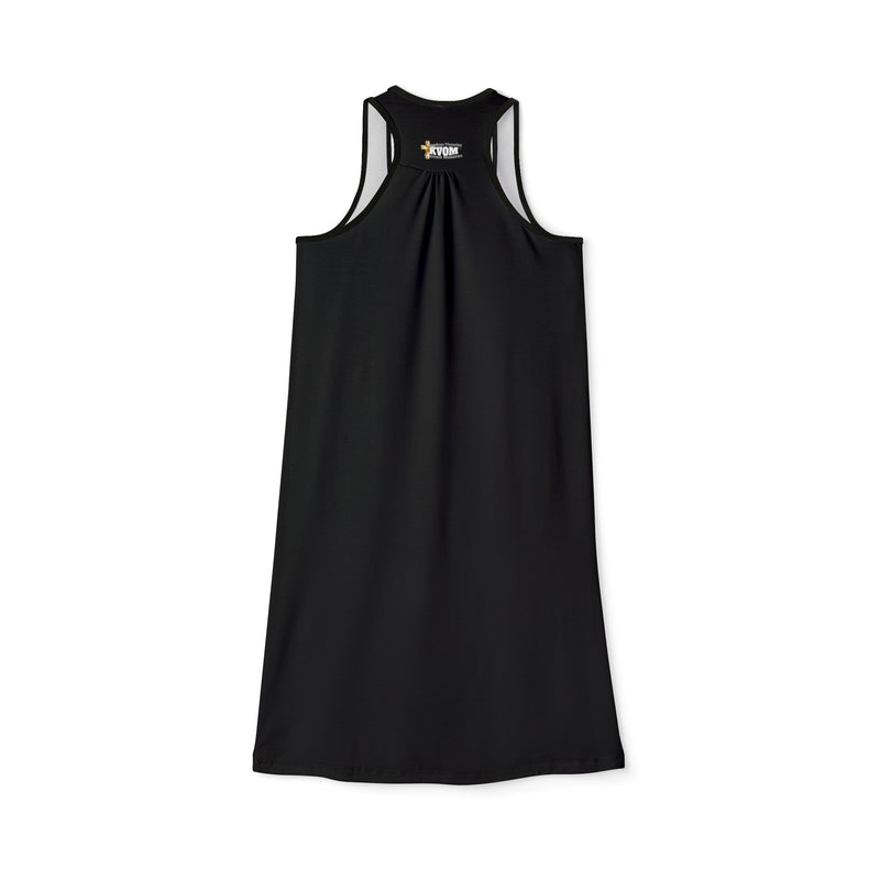 KVOM Side Logo Women's Midi Racerback Dress