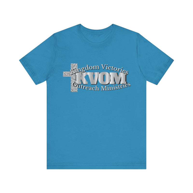 KVOM Silver Steel Logo Unisex Relaxed Fit T-Shirt-KVOM