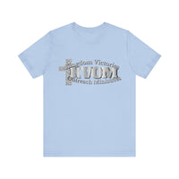 KVOM Silver Steel Logo Unisex Relaxed Fit T-Shirt-KVOM