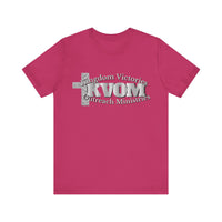 KVOM Silver Steel Logo Unisex Relaxed Fit T-Shirt-KVOM