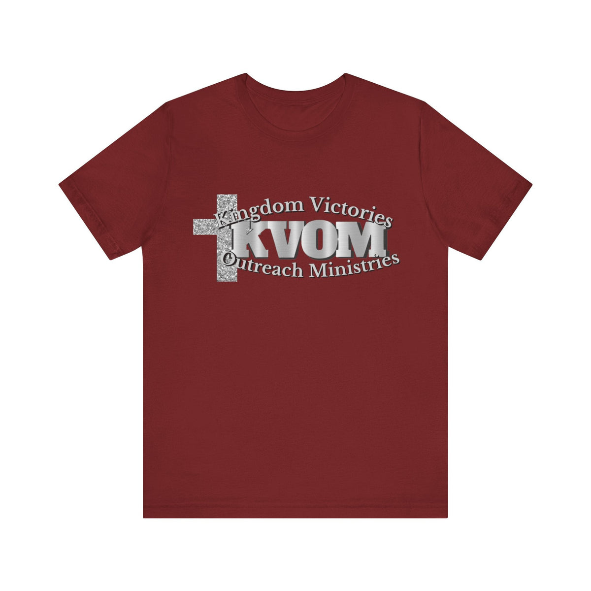 KVOM Silver Steel Logo Unisex Relaxed Fit T-Shirt-KVOM