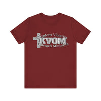 KVOM Silver Steel Logo Unisex Relaxed Fit T-Shirt-KVOM