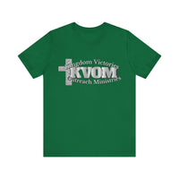 KVOM Silver Steel Logo Unisex Relaxed Fit T-Shirt-KVOM