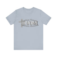 KVOM Silver Steel Logo Unisex Relaxed Fit T-Shirt-KVOM