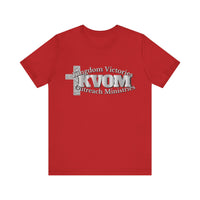 KVOM Silver Steel Logo Unisex Relaxed Fit T-Shirt-KVOM