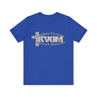 KVOM Silver Steel Logo Unisex Relaxed Fit T-Shirt-KVOM