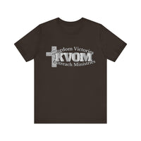 KVOM Silver Steel Logo Unisex Relaxed Fit T-Shirt-KVOM