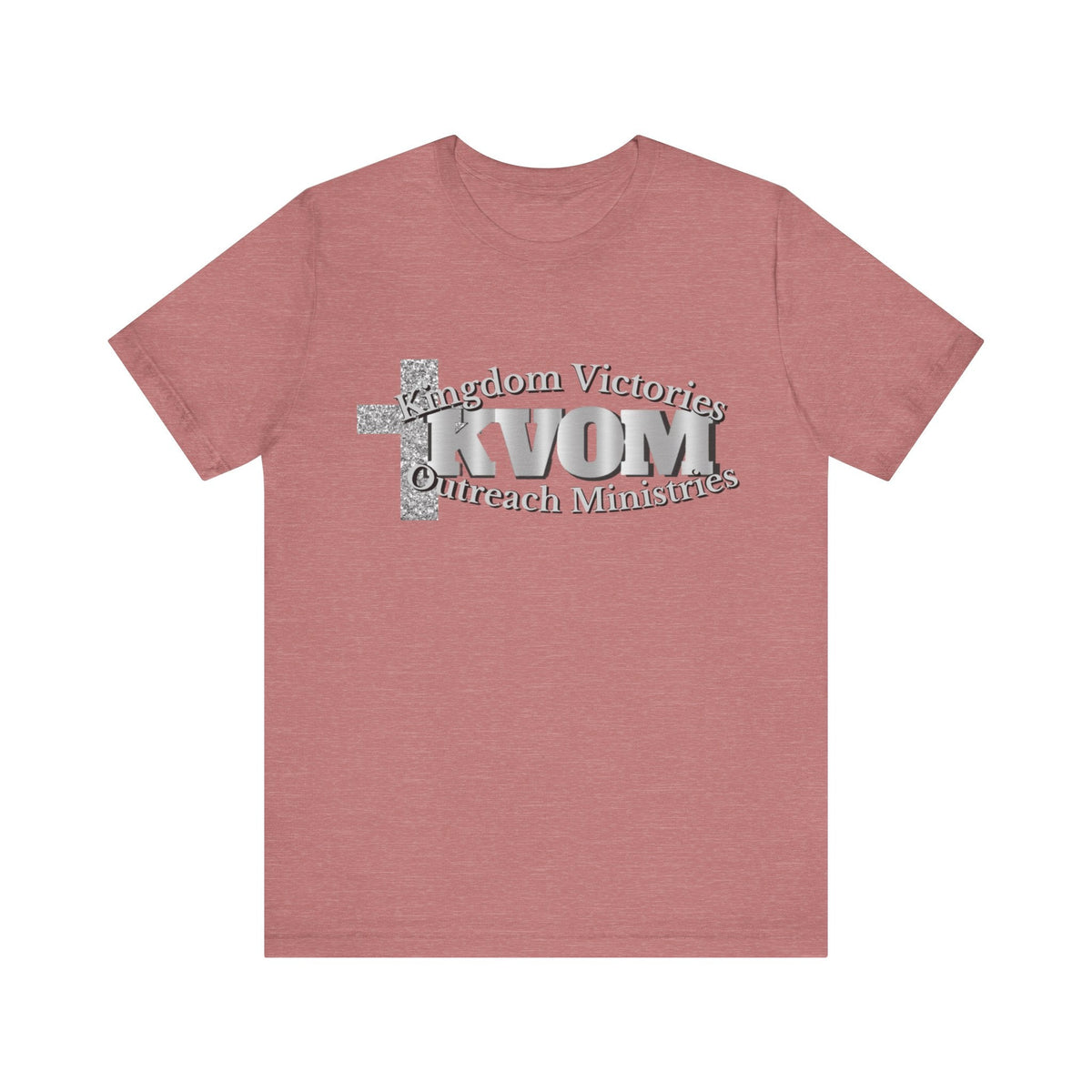 KVOM Silver Steel Logo Unisex Relaxed Fit T-Shirt-KVOM