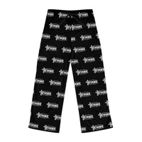 KVOM Silver Steel Logo Women's Comfy Pants, Black-KVOM