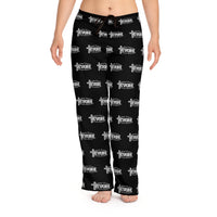 KVOM Silver Steel Logo Women's Comfy Pants, Black-KVOM