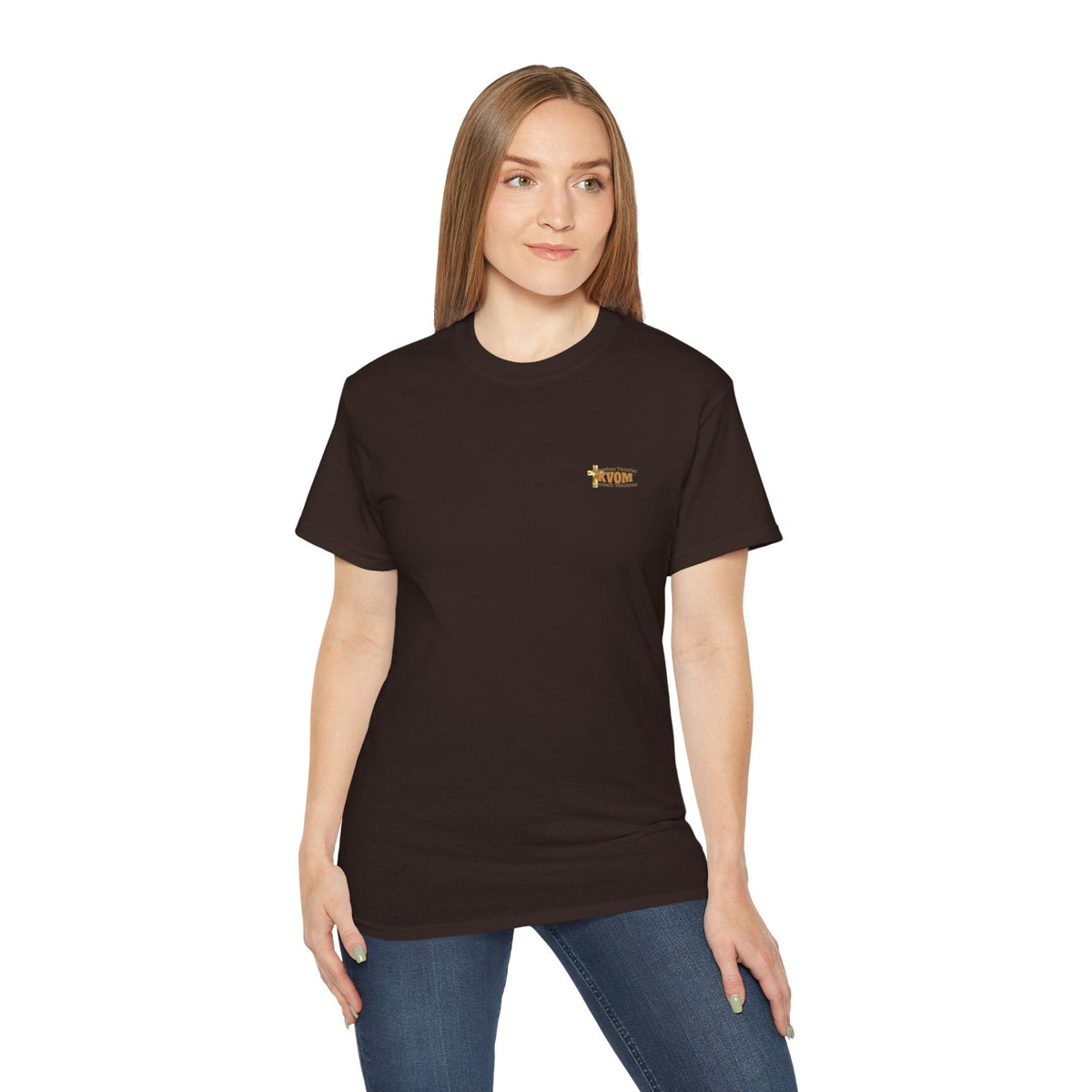 KVOM True Gold Logo Unisex Black Tee-KVOM