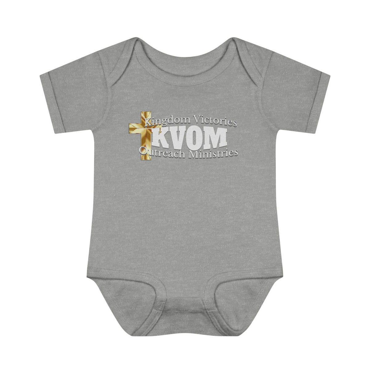 KVOM White Logo BabyOnsie-Children's Clothing-KVOM