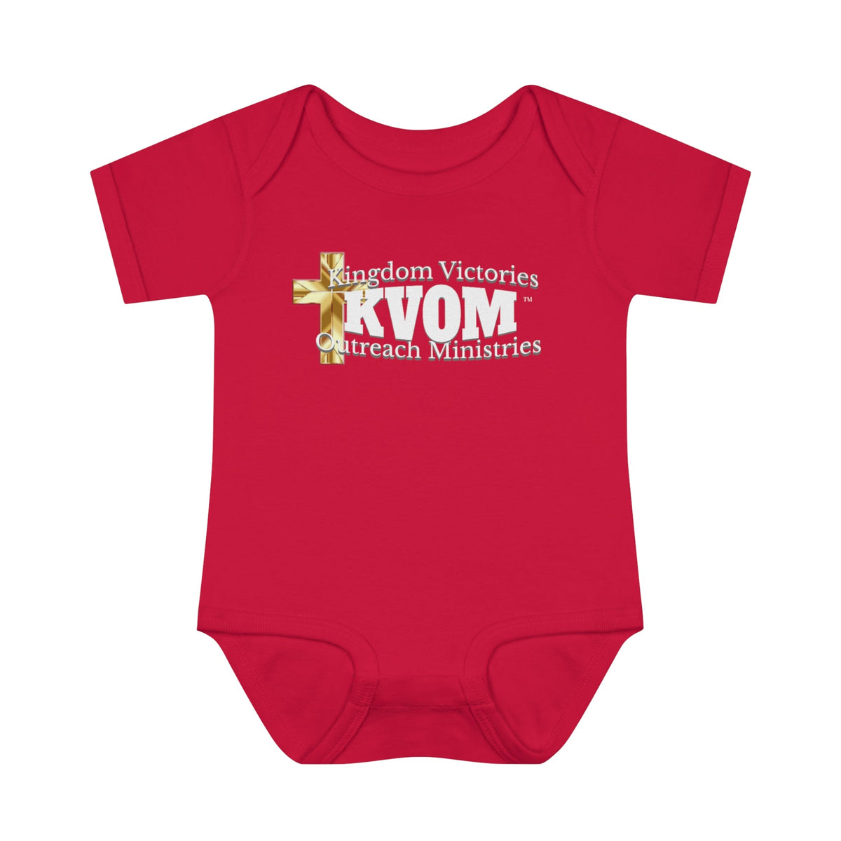 KVOM White Logo BabyOnsie-Children's Clothing-KVOM